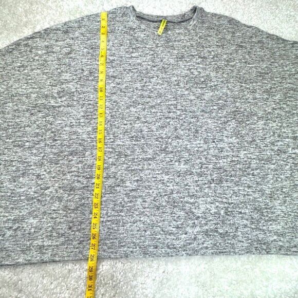 Betabrand Heathered Gray Flowy Batwing Sleeve Oversized Top XL - Picture 6 of 6
